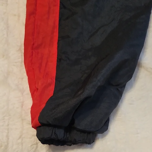 VINTAGE LONDON FOG Girl's Colorful Black Track Pants 80s 90s Vaporwave - Picture 4 of 15